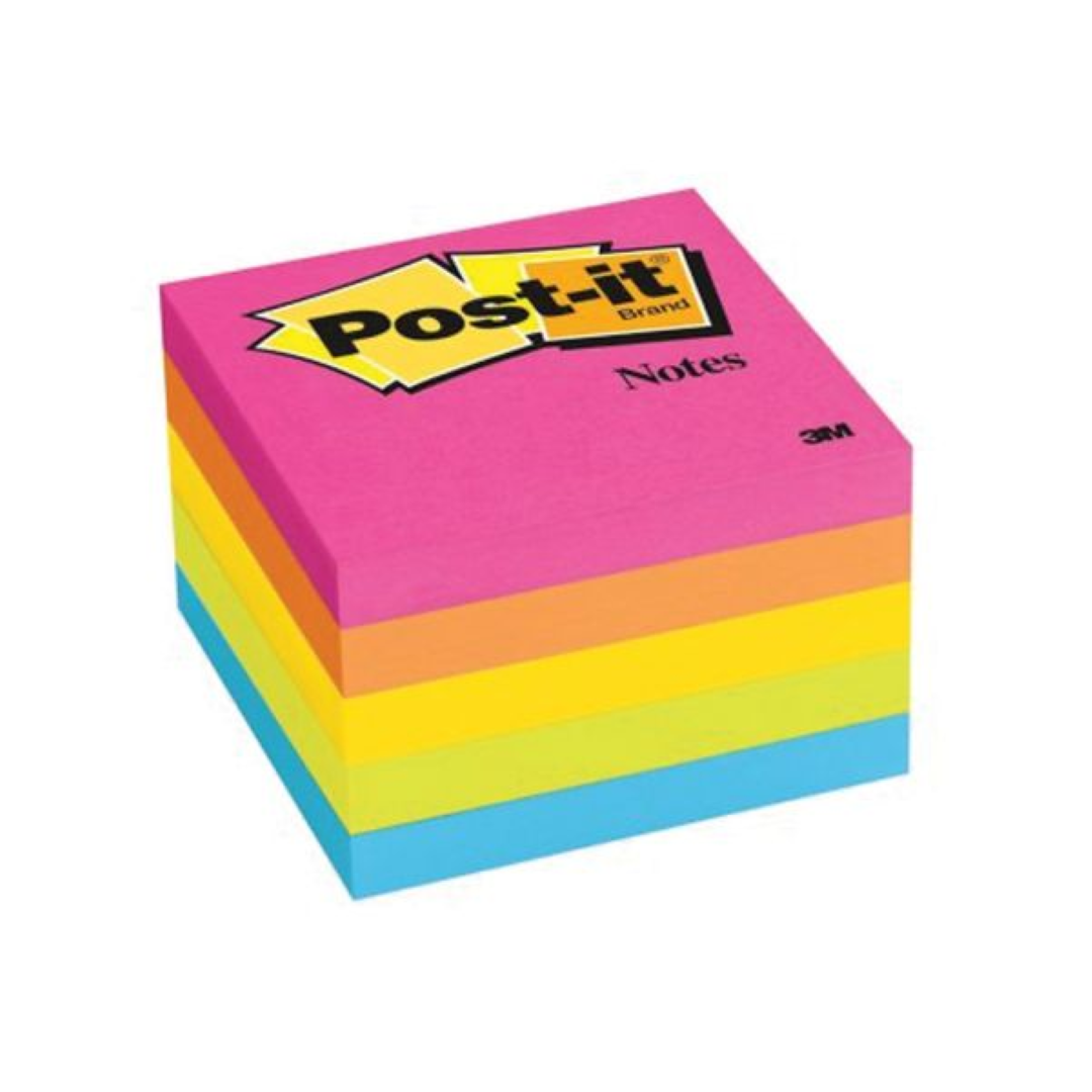 STICKY NOTE NEON ASST 3*3